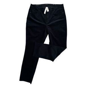 TALBOTS NWT! Women’s Deep Navy Blue Corduroy Straight Leg Pants‎ Plus 14W